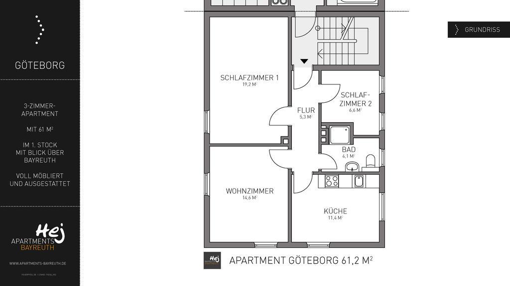 Hej Apartments Bayreuth Bagian luar foto